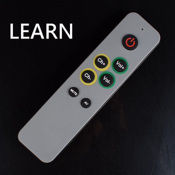 7 Big Buttons Learn Remote Control, Clone Copy Code from Original Controller Remoto of TV VCR STB DVD DVB TV-BOX for old people