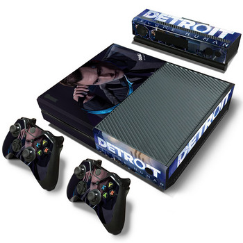 Για XBOX One Detroit Become Human PVC Αυτοκόλλητο Βινυλίου Κάλυμμα Αυτοκόλλητου Κονσόλα DualSense Controllers Προστατευτικό αυτοκόλλητο με προστασία από τη σκόνη