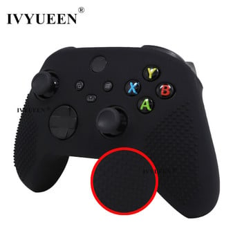 IVYUEEN Anti-slip Protective Skin for XBox Series XS Controller Silicone Gel Case with Joystick Grips Аналогови Thumb Stick Caps