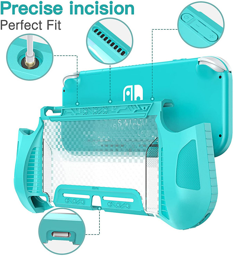 HEYSTOP torbica kompatibilna s Nintendo Switch Lite, TPU zaštitni poklopac za Switch Lite sa zaštitom od ogrebotina/prašine