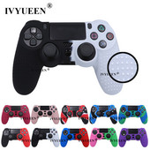 IVYUEEN Protuklizna silikonska navlaka za Sony Dualshock 4 PS4 Pro Slim Controller Camo Case & Stick Grip Cap za Play Station 4