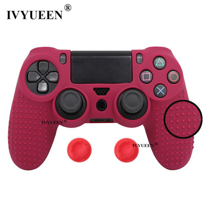 IVYUEEN Protuklizna silikonska navlaka za Sony Dualshock 4 PS4 Pro Slim Controller Camo Case & Stick Grip Cap za Play Station 4