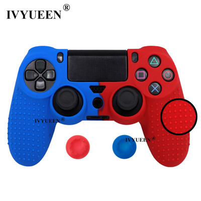 IVYUEEN Protuklizna silikonska navlaka za Sony Dualshock 4 PS4 Pro Slim Controller Camo Case & Stick Grip Cap za Play Station 4