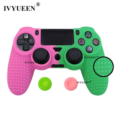 IVYUEEN Protuklizna silikonska navlaka za Sony Dualshock 4 PS4 Pro Slim Controller Camo Case & Stick Grip Cap za Play Station 4