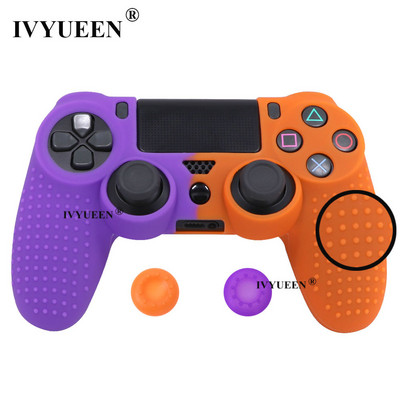 IVYUEEN Protuklizna silikonska navlaka za Sony Dualshock 4 PS4 Pro Slim Controller Camo Case & Stick Grip Cap za Play Station 4
