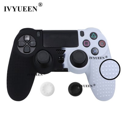 IVYUEEN Protuklizna silikonska navlaka za Sony Dualshock 4 PS4 Pro Slim Controller Camo Case & Stick Grip Cap za Play Station 4