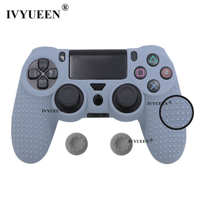 IVYUEEN Protuklizna silikonska navlaka za Sony Dualshock 4 PS4 Pro Slim Controller Camo Case & Stick Grip Cap za Play Station 4
