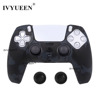 IVYUEEN Water Transfer Printing silikonska futrola za PlayStation 5 PS5 Controller Protection Skin for DualSense Gamepad Cover Grips