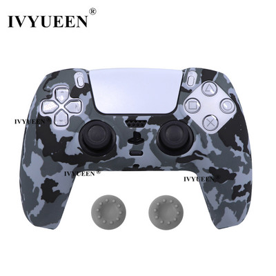 IVYUEEN Water Transfer Printing silikonska futrola za PlayStation 5 PS5 Controller Protection Skin for DualSense Gamepad Cover Grips