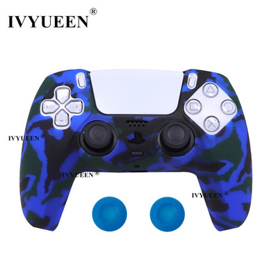 IVYUEEN Water Transfer Printing silikonska futrola za PlayStation 5 PS5 Controller Protection Skin for DualSense Gamepad Cover Grips