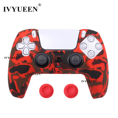 IVYUEEN Water Transfer Printing silikonska futrola za PlayStation 5 PS5 Controller Protection Skin for DualSense Gamepad Cover Grips