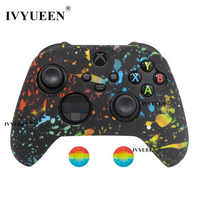 IVYUEEN Silikonska torbica za Xbox Series XS kontroler Zaštitna koža Gamepad Gumena koža Ručke za palac Kapa Poklopac joysticka Školjka