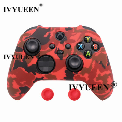 IVYUEEN Silikonska torbica za Xbox Series XS kontroler Zaštitna koža Gamepad Gumena koža Ručke za palac Kapa Poklopac joysticka Školjka