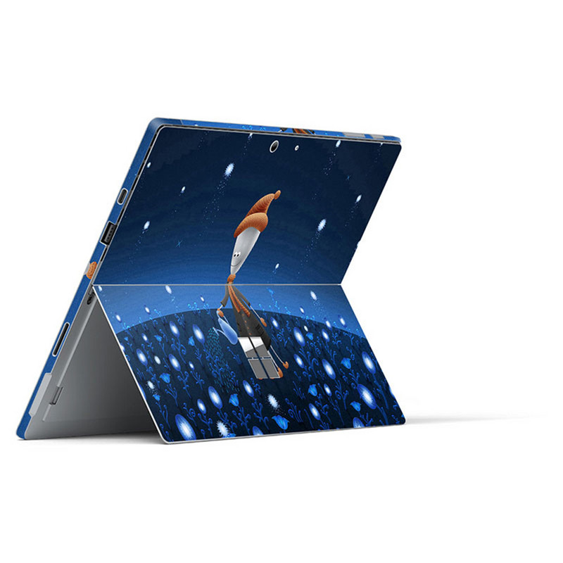 Furnizori din China piese de laptop en-gros Vinil autocolant pentru harta lumii pentru suprafața pro 7 piele din spate