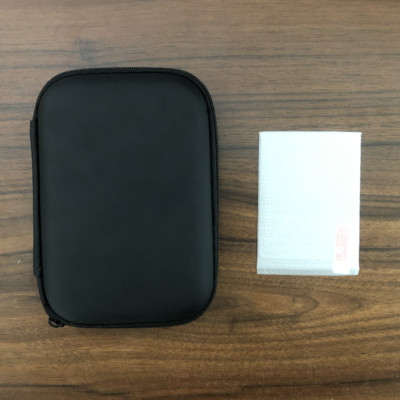 Tolex torba za igraću konzolu za Powkiddy RGB20S crno kućište i staklena zaštitna folija za retro ručne igraće konzole