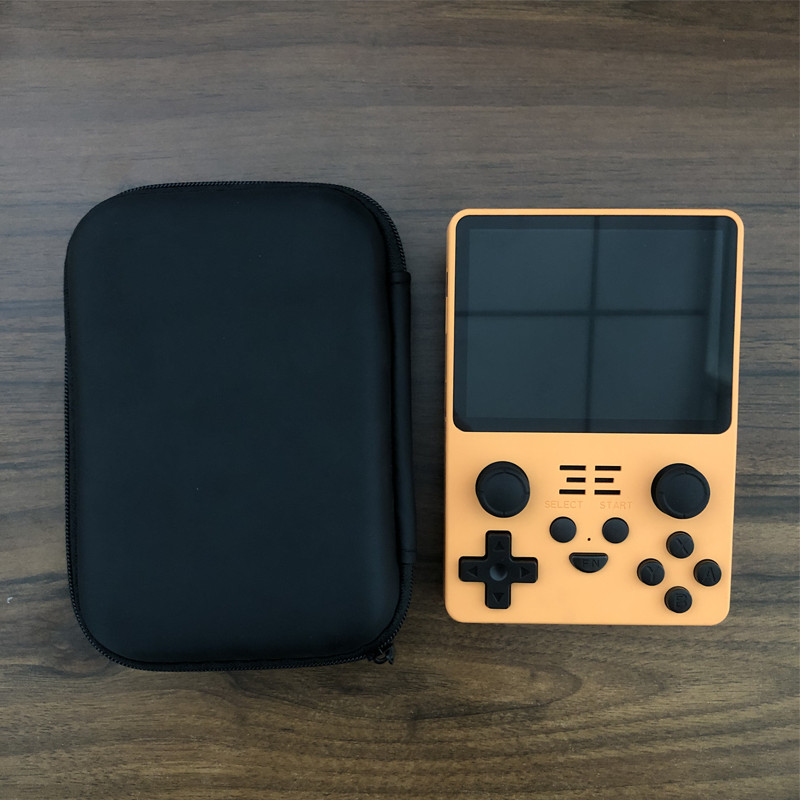 Tolex torba za igraću konzolu za Powkiddy RGB20S crno kućište i staklena zaštitna folija za retro ručne igraće konzole