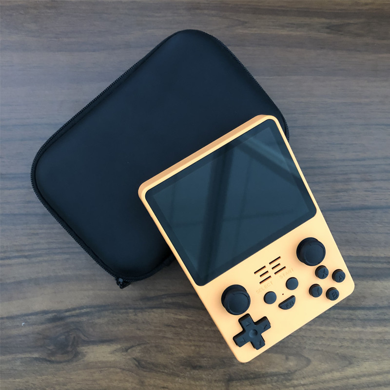 Tolex torba za igraću konzolu za Powkiddy RGB20S crno kućište i staklena zaštitna folija za retro ručne igraće konzole