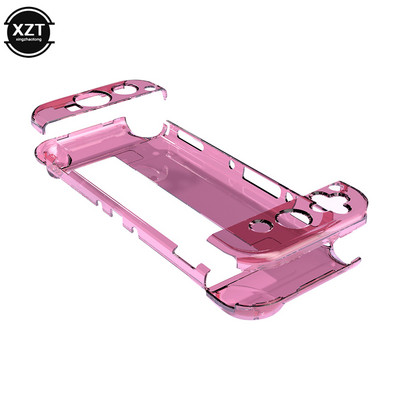 Clear Case Crystal Protect Shell for Nintendo Switch OLED Διαφανές κάλυμμα σκληρής θήκης με δυνατότητα σύνδεσης για αξεσουάρ κονσόλας Switch OLED