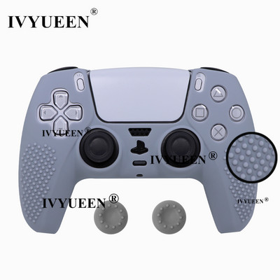 IVYUEEN puha szilikon zselé gumi tokborító PlayStation 5 PS5 vezérlőhöz Bőr ThumbStick Grip Caps DualSense-hez