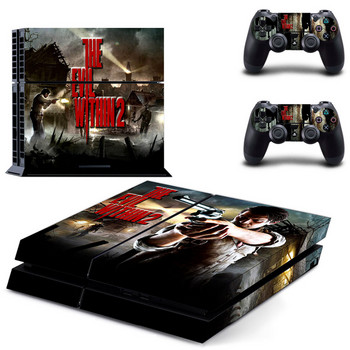 The Evil Within 2 PS4 Skin Sticker Decal за конзола Sony PlayStation 4 и 2 контролера PS4 Skin Sticker Винил