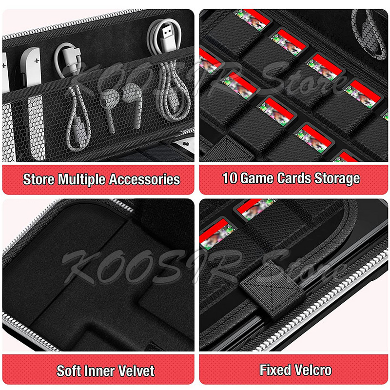 Za nintendo switch oled prijenosna ručna torbica torba za pohranu NINTEND SWITCH konzola EVA navlake za NIntendo Switch dodaci