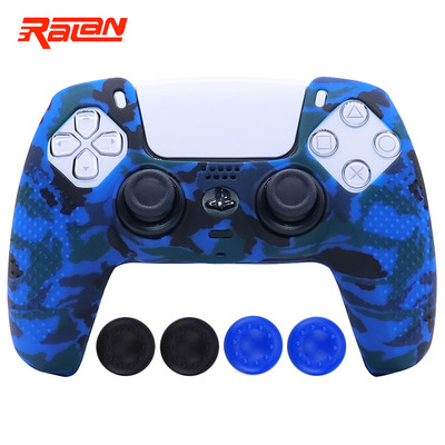 Husă de protecție din silicon moale anti-alunecare pentru Playstation 5 Controller PS5 Husă de piele pentru gamepad Husă carcasă Joystick pentru PS5