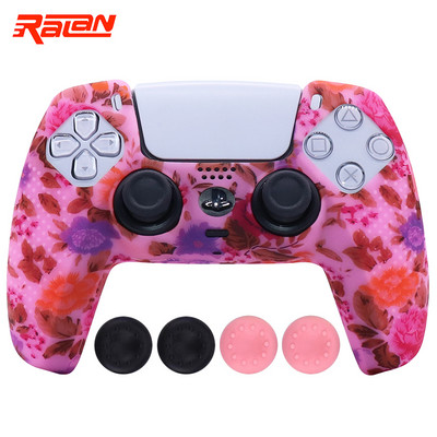 Husă de protecție din silicon moale anti-alunecare pentru Playstation 5 Controller PS5 Husă de piele pentru gamepad Husă carcasă Joystick pentru PS5