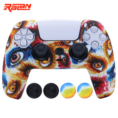 Husă de protecție din silicon moale anti-alunecare pentru Playstation 5 Controller PS5 Husă de piele pentru gamepad Husă carcasă Joystick pentru PS5