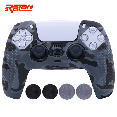 Husă de protecție din silicon moale anti-alunecare pentru Playstation 5 Controller PS5 Husă de piele pentru gamepad Husă carcasă Joystick pentru PS5