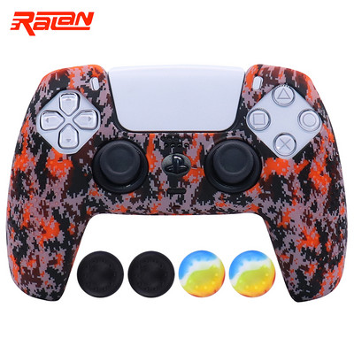 Husă de protecție din silicon moale anti-alunecare pentru Playstation 5 Controller PS5 Husă de piele pentru gamepad Husă carcasă Joystick pentru PS5