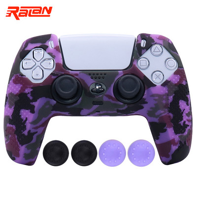 Husă de protecție din silicon moale anti-alunecare pentru Playstation 5 Controller PS5 Husă de piele pentru gamepad Husă carcasă Joystick pentru PS5
