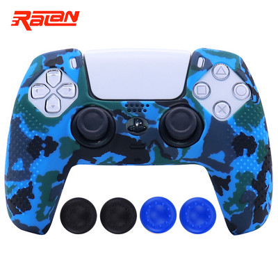 Husă de protecție din silicon moale anti-alunecare pentru Playstation 5 Controller PS5 Husă de piele pentru gamepad Husă carcasă Joystick pentru PS5