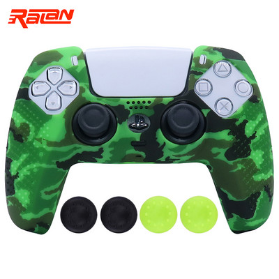 Husă de protecție din silicon moale anti-alunecare pentru Playstation 5 Controller PS5 Husă de piele pentru gamepad Husă carcasă Joystick pentru PS5