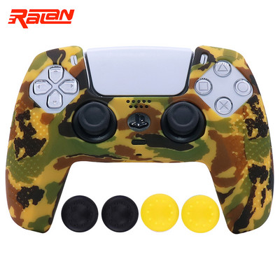 Husă de protecție din silicon moale anti-alunecare pentru Playstation 5 Controller PS5 Husă de piele pentru gamepad Husă carcasă Joystick pentru PS5