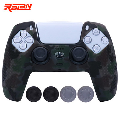 Husă de protecție din silicon moale anti-alunecare pentru Playstation 5 Controller PS5 Husă de piele pentru gamepad Husă carcasă Joystick pentru PS5