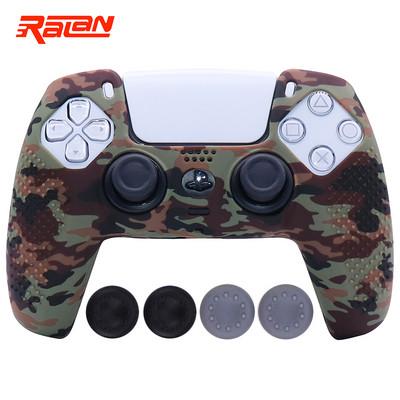 Husă de protecție din silicon moale anti-alunecare pentru Playstation 5 Controller PS5 Husă de piele pentru gamepad Husă carcasă Joystick pentru PS5