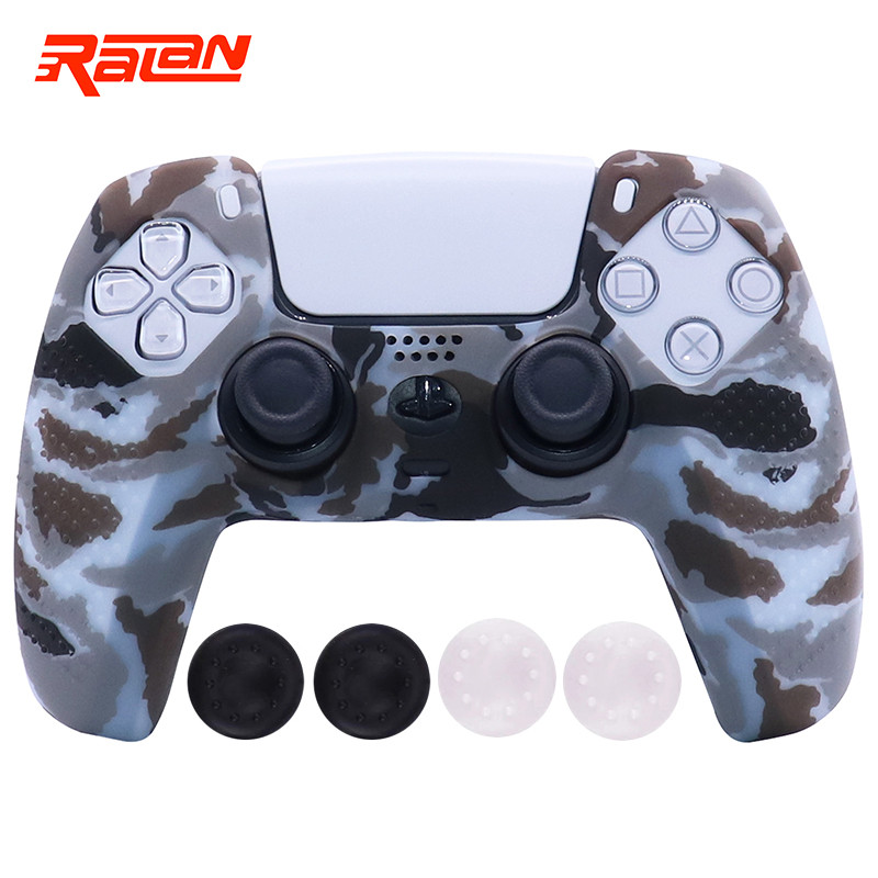 Husă de protecție din silicon moale anti-alunecare pentru Playstation 5 Controller PS5 Husă de piele pentru gamepad Husă carcasă Joystick pentru PS5
