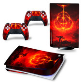 Για PS5 Disk Elden Ring PVC Skin αυτοκόλλητο βινυλίου κάλυμμα κονσόλας DualSense Controllers Προστατευτικό αυτοκόλλητο με προστασία από τη σκόνη
