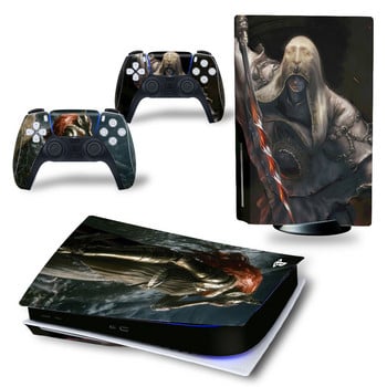 За PS5 Disk Elden Ring PVC Skin Vinyl Sticker Decal Cover Console DualSense Controllers Прахоустойчив защитен стикер