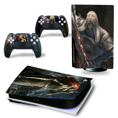 Για PS5 Disk Elden Ring PVC Skin αυτοκόλλητο βινυλίου κάλυμμα κονσόλας DualSense Controllers Προστατευτικό αυτοκόλλητο με προστασία από τη σκόνη
