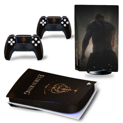 Για PS5 Disk Elden Ring PVC Skin αυτοκόλλητο βινυλίου κάλυμμα κονσόλας DualSense Controllers Προστατευτικό αυτοκόλλητο με προστασία από τη σκόνη