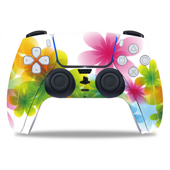 За PS5/Playstation 5 Controller Skin Beautiful Plant PVC Skin Vinyl Sticker Decal Cover Прахоустойчив защитен стикер 1 БР.