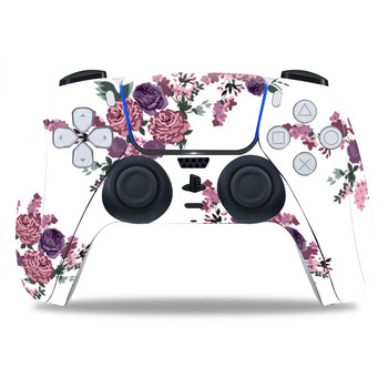 За PS5/Playstation 5 Controller Skin Beautiful Plant PVC Skin Vinyl Sticker Decal Cover Прахоустойчив защитен стикер 1 БР.