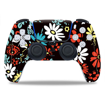 За PS5/Playstation 5 Controller Skin Beautiful Plant PVC Skin Vinyl Sticker Decal Cover Прахоустойчив защитен стикер 1 БР.