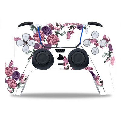 Za PS5/Playstation 5 Controller Skin Beautiful Plant PVC Skin Vinyl Sticker Decal Cover Zaštitna naljepnica otporna na prašinu 1 KOM.