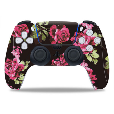 Za PS5/Playstation 5 Controller Skin Beautiful Plant PVC Skin Vinyl Sticker Decal Cover Zaštitna naljepnica otporna na prašinu 1 KOM.