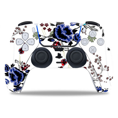 Za PS5/Playstation 5 Controller Skin Beautiful Plant PVC Skin Vinyl Sticker Decal Cover Zaštitna naljepnica otporna na prašinu 1 KOM.