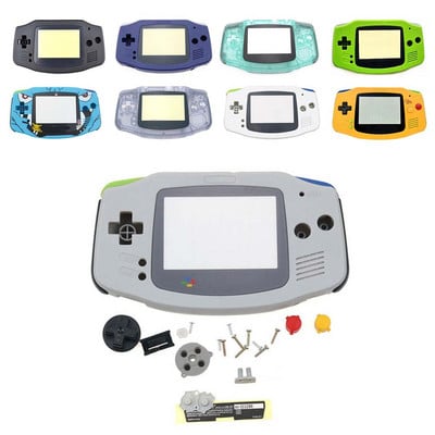 Noi seturi de carcasă originale pentru carcasă GBA cu butoane Lentile pentru ecran complet pentru consola de jocuri GameBoy Advance