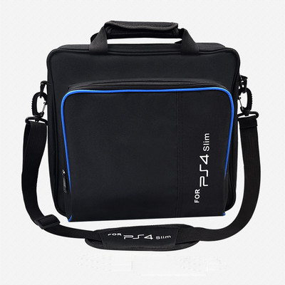 Paredzēts PS4 / PS4 Pro Slim Game Sytem Bag Oriģinālais izmērs PlayStation 4 konsole Protect plecu soma rokassomu audekla futrālis