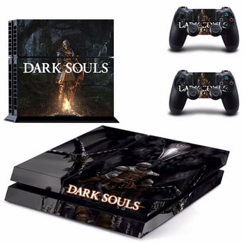 Αυτοκόλλητο αυτοκόλλητου παιχνιδιού Dark Souls PS4 Normal Skin για κονσόλα DualShock PlayStation 4 και 2 χειριστήρια PS4 Fat Skin Sticker Vinyl